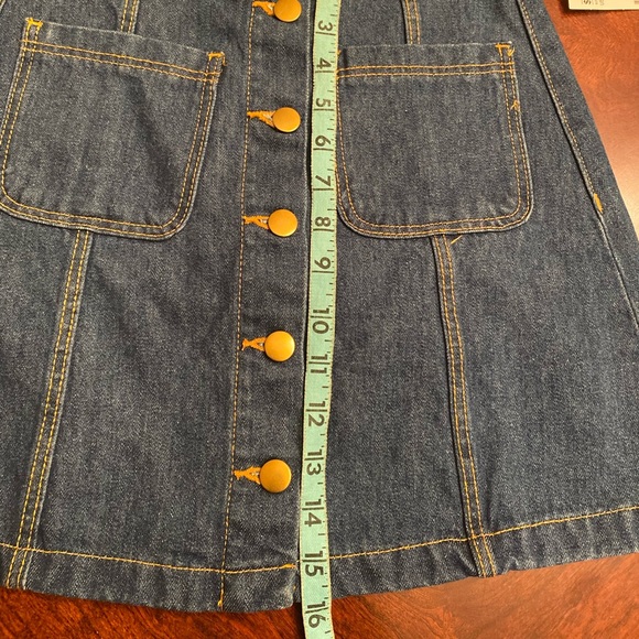 New H&M Button Up Jean Skirt - Picture 2 of 7